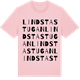 Pink Cotton t-shirt med Lindstastugan ordlek t-shirt