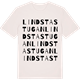 Vintage White t-shirt med Lindstastugan ordlek t-shirt