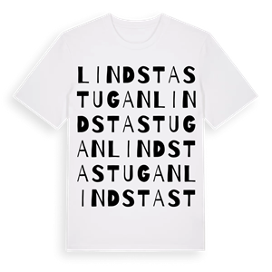 Lindstastugan ordlek t-shirt – ekologisk bomull t-shirt från Pinshirt