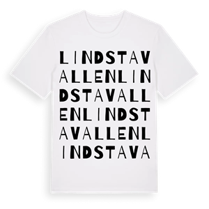 Lindstavallen ordlek t-shirt – ekologisk bomull t-shirt från Pinshirt