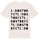 Vintage White t-shirt med Lindstorpet ordlek t-shirt
