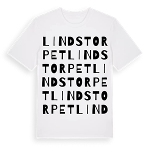 Lindstorpet ordlek t-shirt – ekologisk bomull t-shirt från Pinshirt