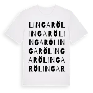 Lingarö ordlek t-shirt – ekologisk bomull t-shirt från Pinshirt