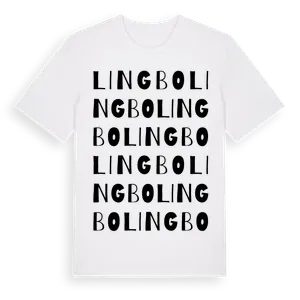 Lingbo ordlek t-shirt – ekologisk bomull t-shirt från Pinshirt