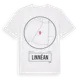 White t-shirt med Linnéan t-shirt