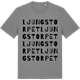 Mid Heather Gray t-shirt med Ljungstorpet ordlek t-shirt
