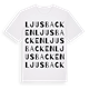 White t-shirt med Ljusbacken ordlek t-shirt