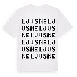 Ljusne ordlek t-shirt – ekologisk bomull t-shirt från Pinshirt