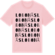 Pink Cotton t-shirt med Lobonäs ordlek t-shirt