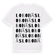 White t-shirt med Lobonäs ordlek t-shirt