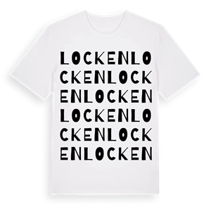 Locken ordlek t-shirt – ekologisk bomull t-shirt från Pinshirt