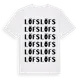 White t-shirt med Löfs ordlek t-shirt