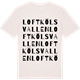 Vintage White t-shirt med Loftkölsvallen ordlek t-shirt