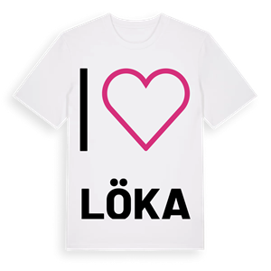 Jag älskar Löka t-shirt stort tryck – ekologisk bomull t-shirt från Pinshirt