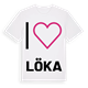 Jag älskar Löka t-shirt stort tryck
