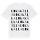 Loka källa ordlek t-shirt