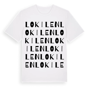 Lokilen ordlek t-shirt – ekologisk bomull t-shirt från Pinshirt