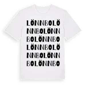 Lönnbo ordlek t-shirt – ekologisk bomull t-shirt från Pinshirt