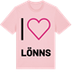 Pink Cotton t-shirt med Jag älskar Lönns t-shirt stort tryck
