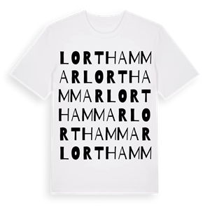 Lorthammar ordlek t-shirt – ekologisk bomull t-shirt från Pinshirt