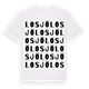 White t-shirt med Losjö ordlek t-shirt