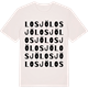 Vintage White t-shirt med Losjö ordlek t-shirt