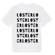 White t-shirt med Loster ordlek t-shirt