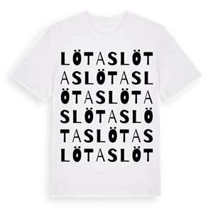 Lötas ordlek t-shirt – ekologisk bomull t-shirt från Pinshirt