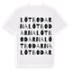 White t-shirt med Lötbodarna ordlek t-shirt
