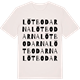 Vintage White t-shirt med Lötbodarna ordlek t-shirt