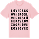 Pink Cotton t-shirt med Lövbergs ordlek t-shirt