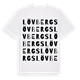 White t-shirt med Lövbergs ordlek t-shirt