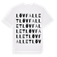 Lövfallet ordlek t-shirt