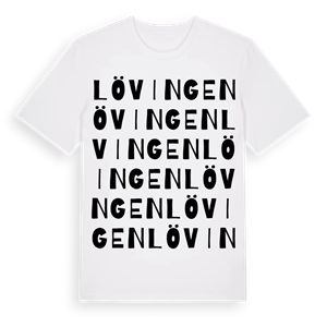 Lövingen ordlek t-shirt – ekologisk bomull t-shirt från Pinshirt