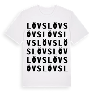 Lövs ordlek t-shirt – ekologisk bomull t-shirt från Pinshirt