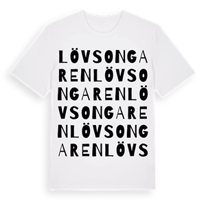 Lövsongaren ordlek t-shirt – ekologisk bomull t-shirt från Pinshirt