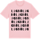 Pink Cotton t-shirt med Lugnö ordlek t-shirt