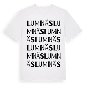 Lumnäs ordlek t-shirt – ekologisk bomull t-shirt från Pinshirt