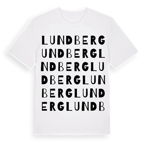 Lundberg ordlek t-shirt – ekologisk bomull t-shirt från Pinshirt