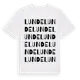White t-shirt med Lunde ordlek t-shirt