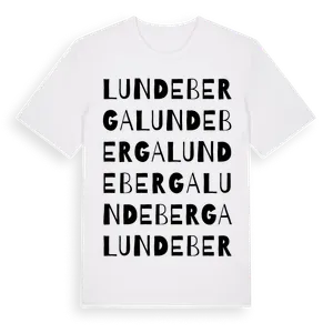 Lundeberga ordlek t-shirt – ekologisk bomull t-shirt från Pinshirt