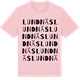 Pink Cotton t-shirt med Lundnäs ordlek t-shirt