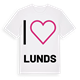 Jag älskar Lunds t-shirt stort tryck