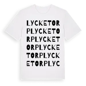Lycketorp ordlek t-shirt – ekologisk bomull t-shirt från Pinshirt