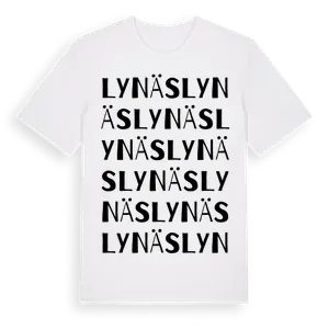 Lynäs ordlek t-shirt – ekologisk bomull t-shirt från Pinshirt