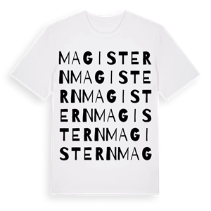 Magistern ordlek t-shirt – ekologisk bomull t-shirt från Pinshirt