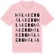 Pink Cotton t-shirt med Målaberg ordlek t-shirt