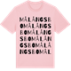 Pink Cotton t-shirt med Målångsbo ordlek t-shirt