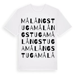 Målångstuga ordlek t-shirt – ekologisk bomull t-shirt från Pinshirt