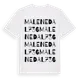 White t-shirt med Malenedal 736 ordlek t-shirt